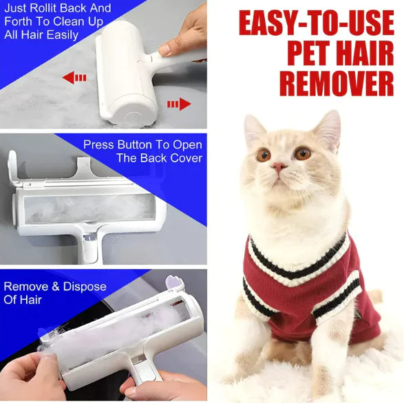 Pet Fur Remover Roller – Anti-Poils Réutilisable