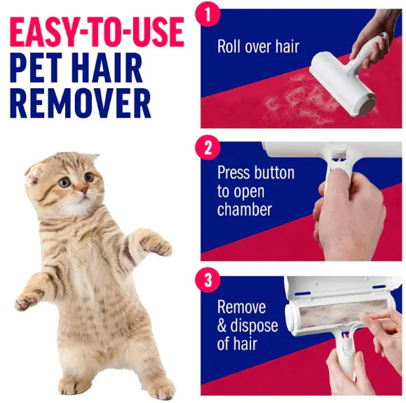 Pet Fur Remover Roller – Anti-Poils Réutilisable