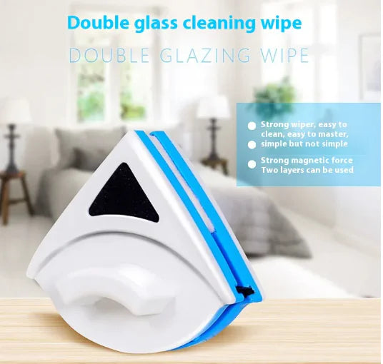 Pro Magnetic Window Cleaner – Double-Sided Anti-Drop Glass Wiper