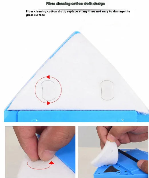 Pro Magnetic Window Cleaner – Double-Sided Anti-Drop Glass Wiper